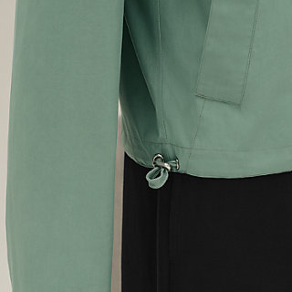 美品HERMÈS シルバーグレージップアップブルゾン 40 美品HERMÈS シルバーグレージップアップブルゾン 40