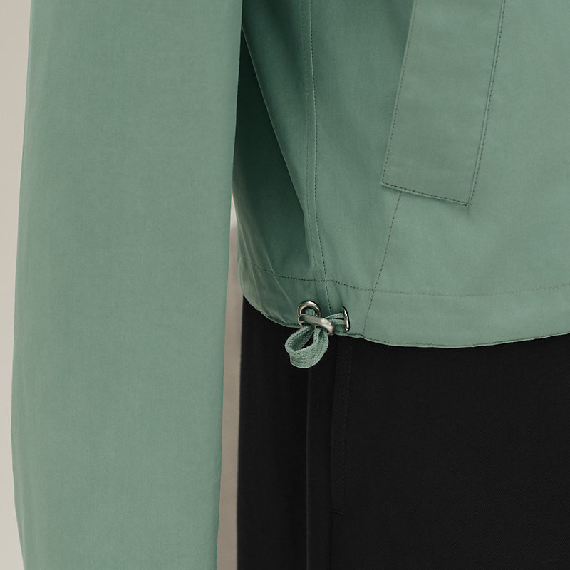 ジップアップ・シャツブルゾン - グレー - 45 | Hermès - エルメス