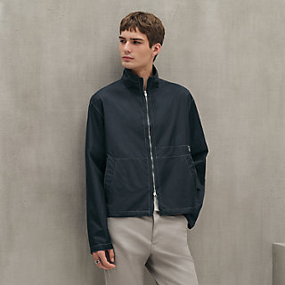 ジップアップ・シャツブルゾン--