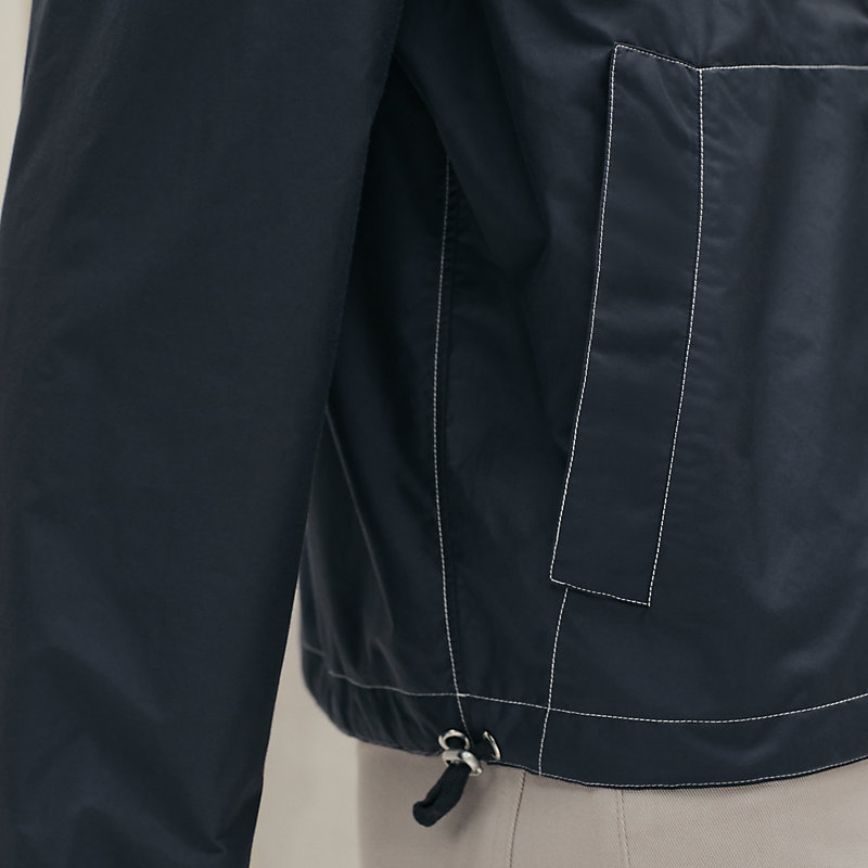 ジップアップ・シャツブルゾン - グレー - 45 | Hermès - エルメス