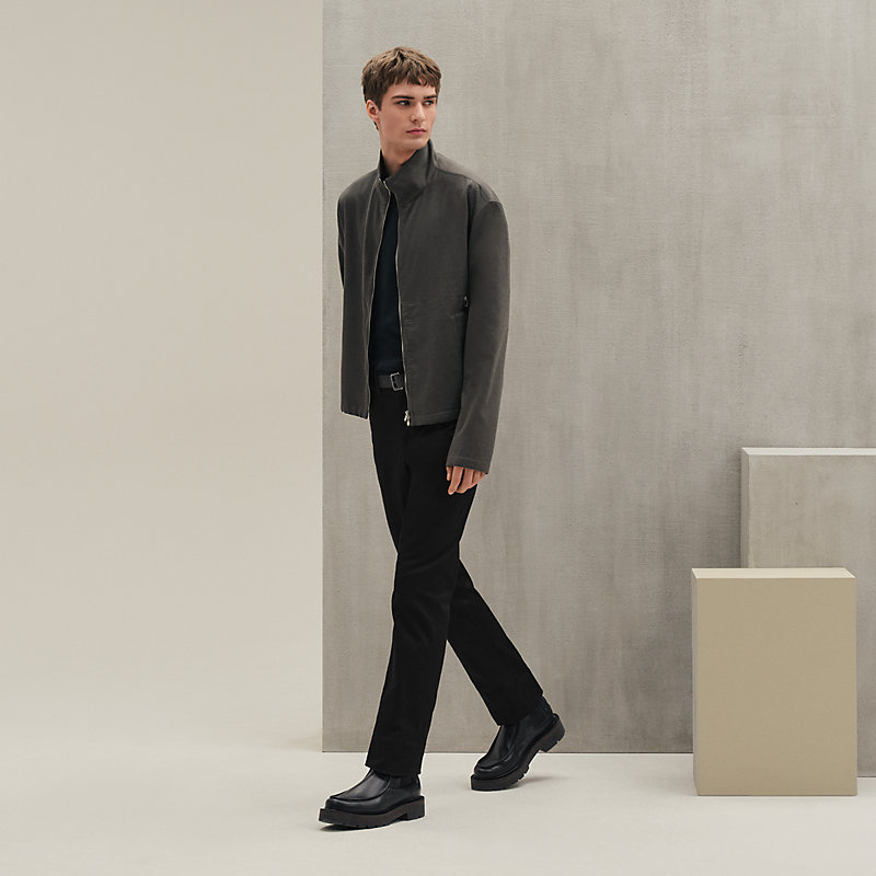 【新品未使用】HERMES シャツブルゾン　ピケプリエ ジップアップ・シャツブルゾン - グリーン - 45 | Hermès - エルメス