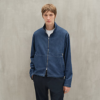 ジップアップ・シャツブルゾン--