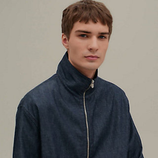 【ハンサムにしたい日に♪】HERMES ジップアップ シャツブルゾン ジップアップ・シャツブルゾン | Hermès - エルメス-公式サイト
