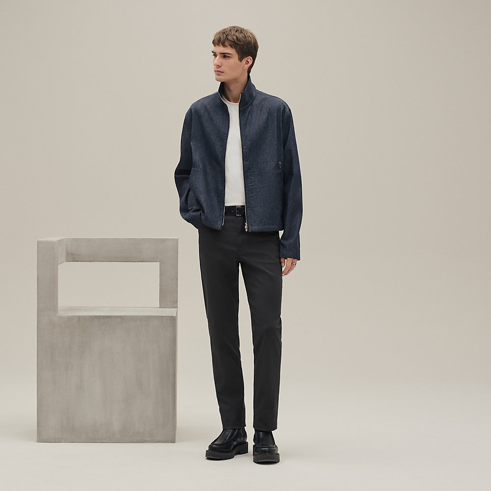【ハンサムにしたい日に♪】HERMES ジップアップ シャツブルゾン ジップアップ・シャツブルゾン | Hermès - エルメス-公式サイト