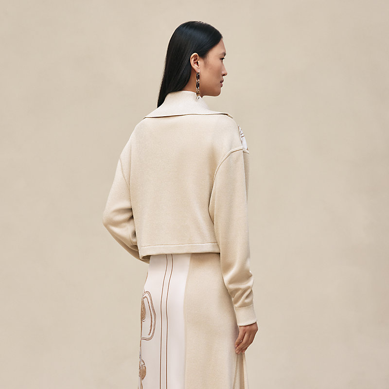 ジップアップ・ショートジャケット 《ブリッド・ドゥ・ガラ》プリント, イメージ: , ビュー4の9