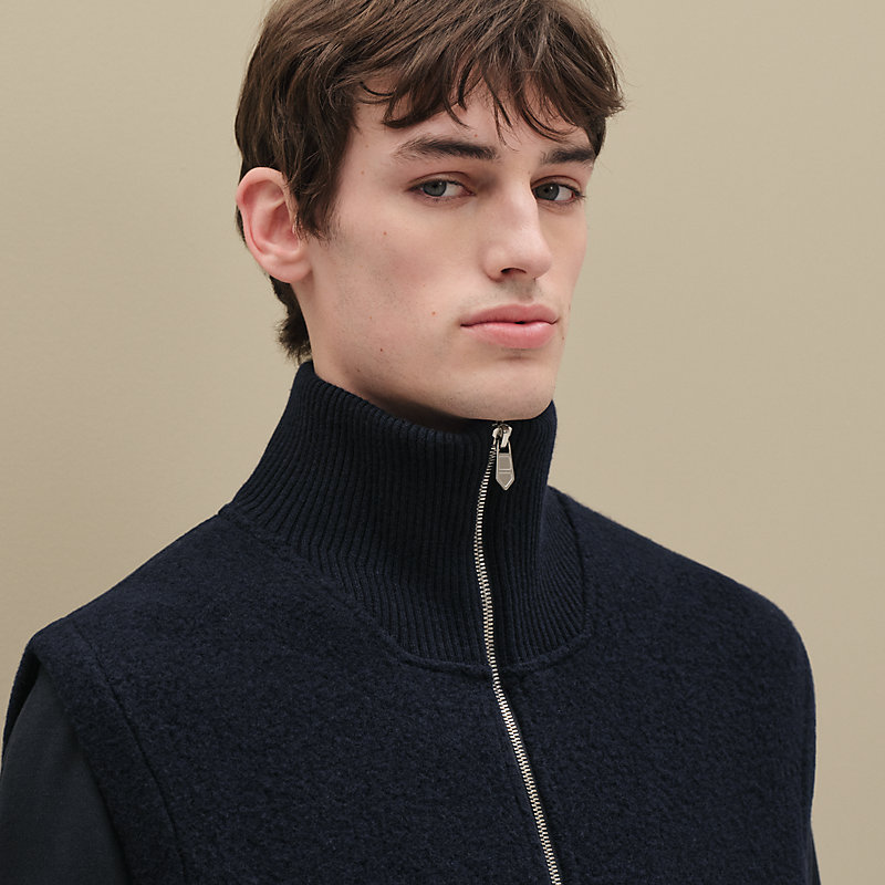 ジップアップ・ジレ - ブラック - XXL | Hermès - エルメス-公式サイト
