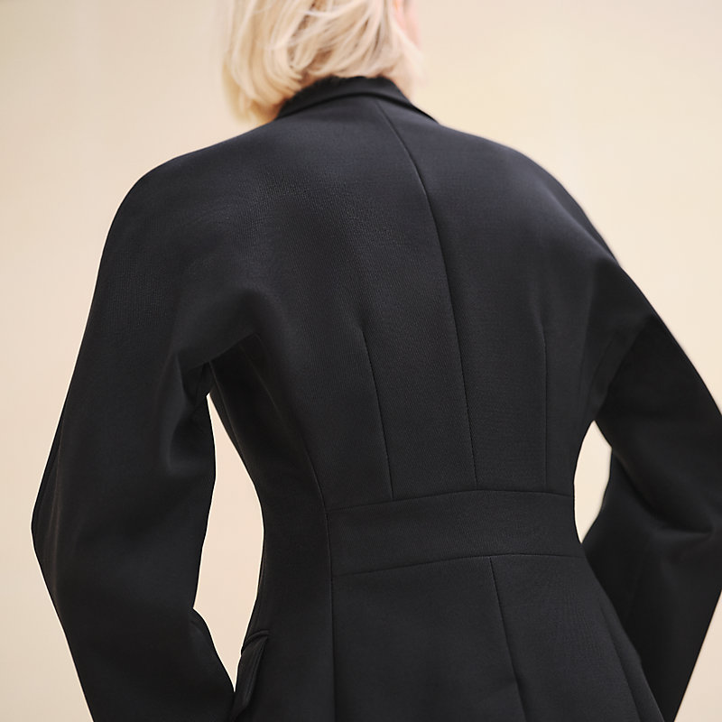 エルメス ラムスキンマスターピース バイカーブラックジャケット