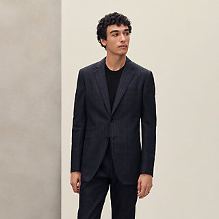 お*ん様 エルメス　シアサッカージャケット　ネイビー　サイズ48 ジャケット 《24》 リラックス | Hermès - エルメス-公式サイト