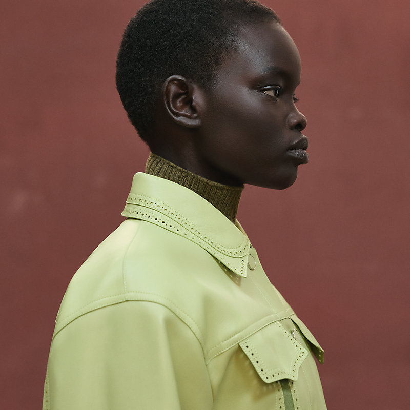 エルメス　レザーブルゾン　シティ　36 エルメスレザーブルゾンシティ36