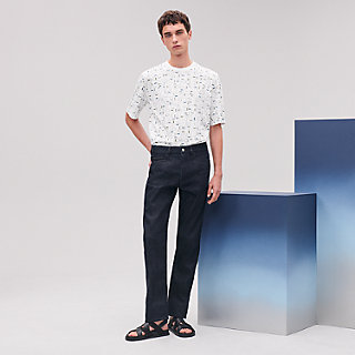 エルメス　デニム　34 チェック柄 HERMES - エルメスデニムジャケット シェーヌダンクル柄 23SS
