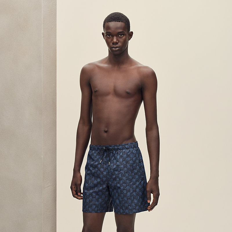 スイムウェア プリントボクサーショーツ 《Hカット・リミックス