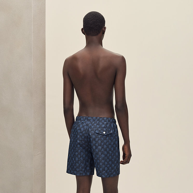 スイムウェア プリントボクサーショーツ 《Hカット・リミックス