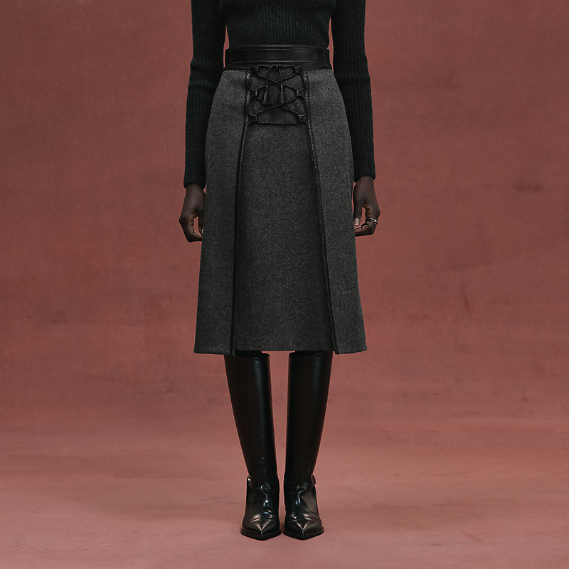 スカート ストラップ付き - グレー | Hermès - エルメス-公式サイト
