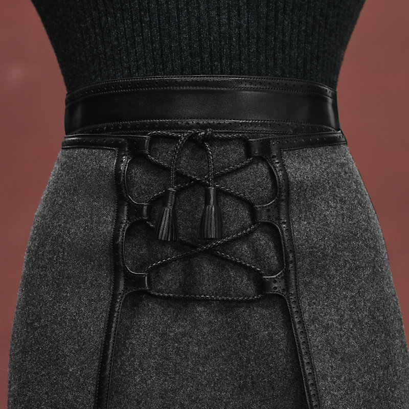 スカート ストラップ付き - グレー | Hermès - エルメス-公式サイト