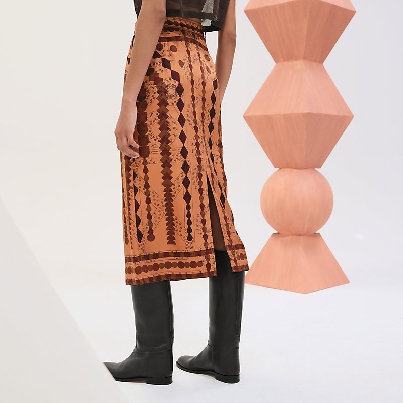 スカート スリット入り 《オー・ダルティフィス》 | Hermès