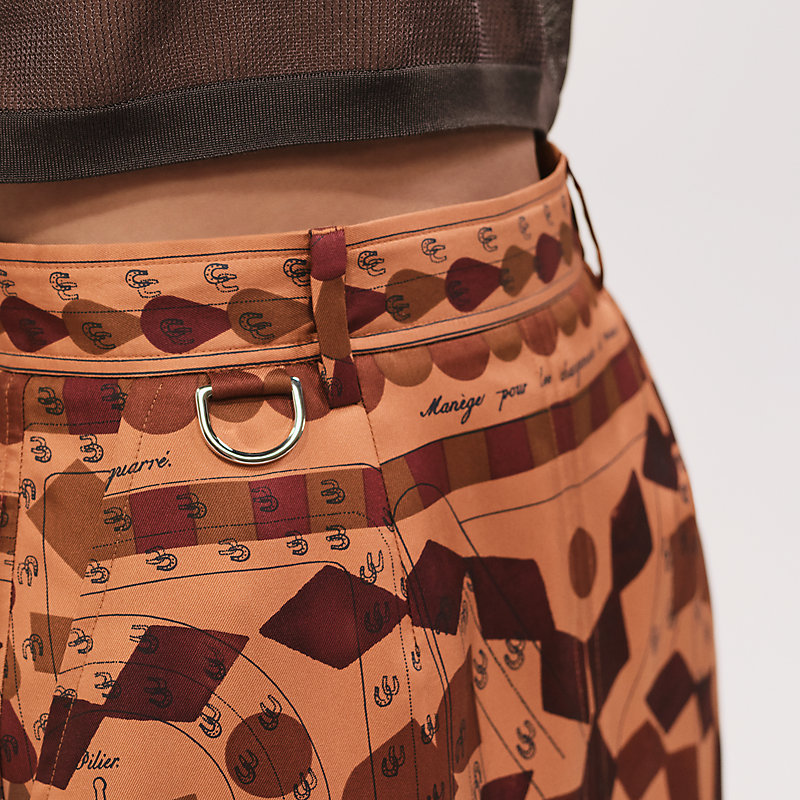 HERMES (40) スカート HERMES(エルメス) ゴルチエ期 ラムスキンスカート ブラック