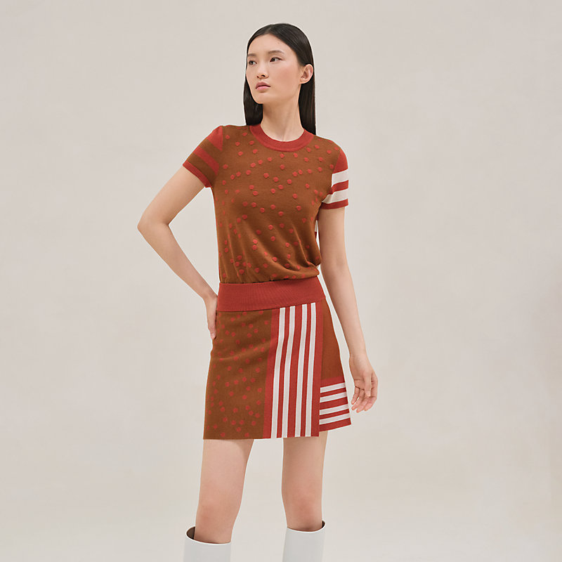 スカート-ポップニット--