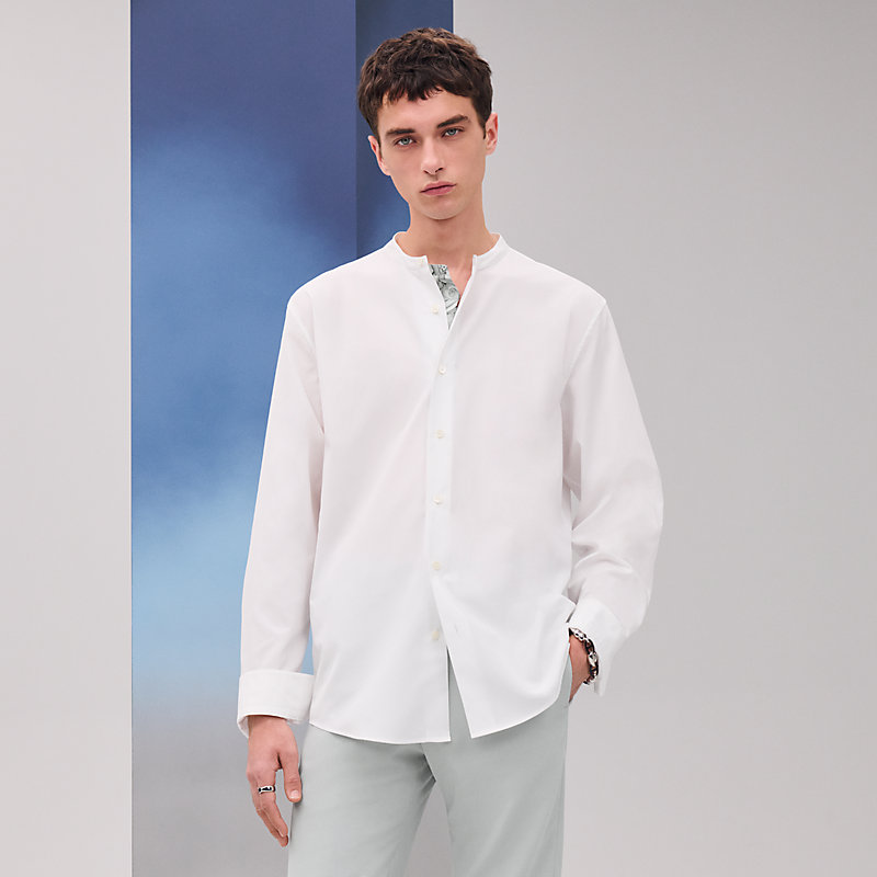 HERMES エルメス　スタンドカラーブラウス 23100210_1.jpg