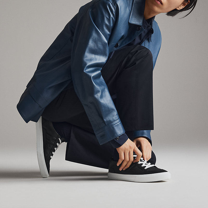 未使用 HERMES ディープ スニーカー 39.5 ブラック スニーカー 《ディープ》 - ブラック | Hermès - エルメス-公式サイト