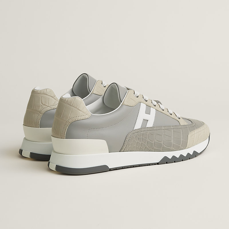 お値下げ　HERMES グレー ホワイト スニーカー スニーカー 《トライアル》 - グレー | Hermès - エルメス-公式サイト