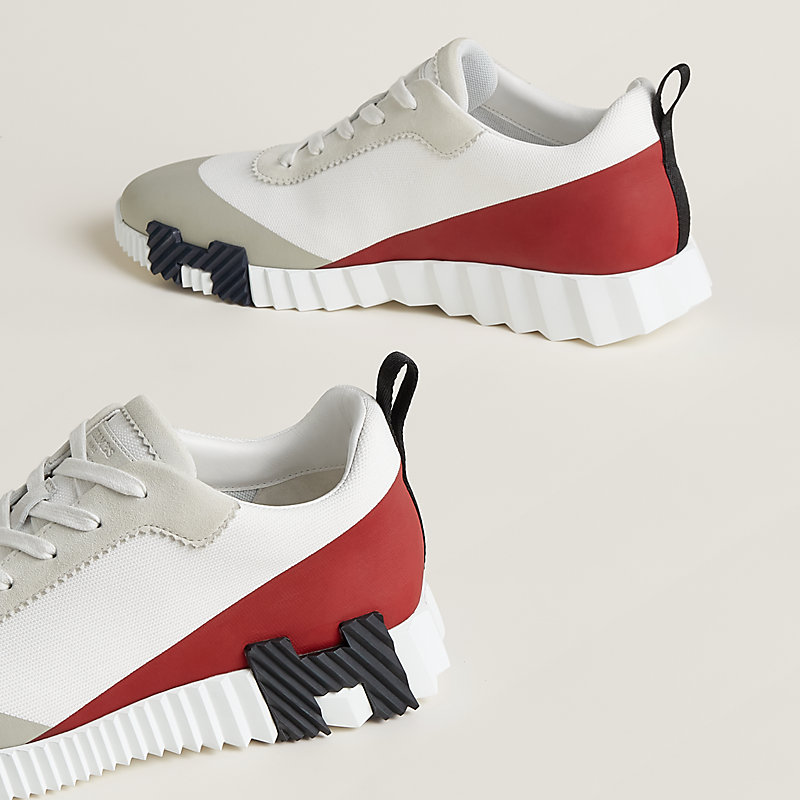 超レア エルメス HERMES バウンシング スニーカー 42 HERMES エルメス スニーカー バウンシング スエード 白黒 (HERMES