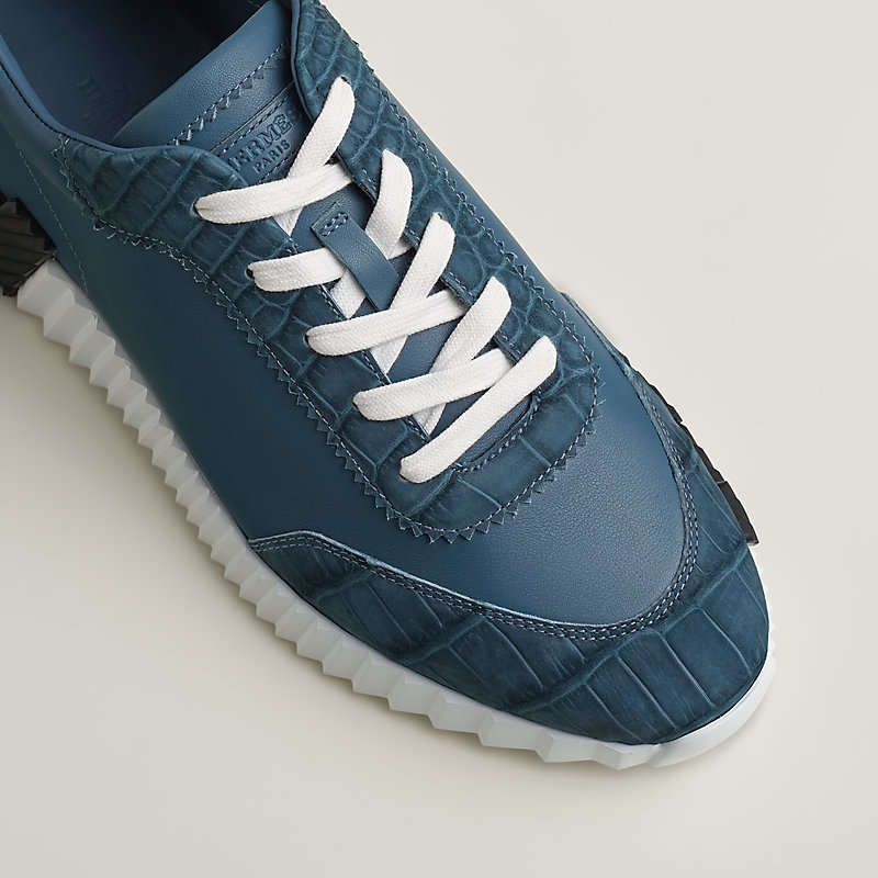 スニーカー 《バウンシング》 - ブルー | Hermès - エルメス-公式サイト
