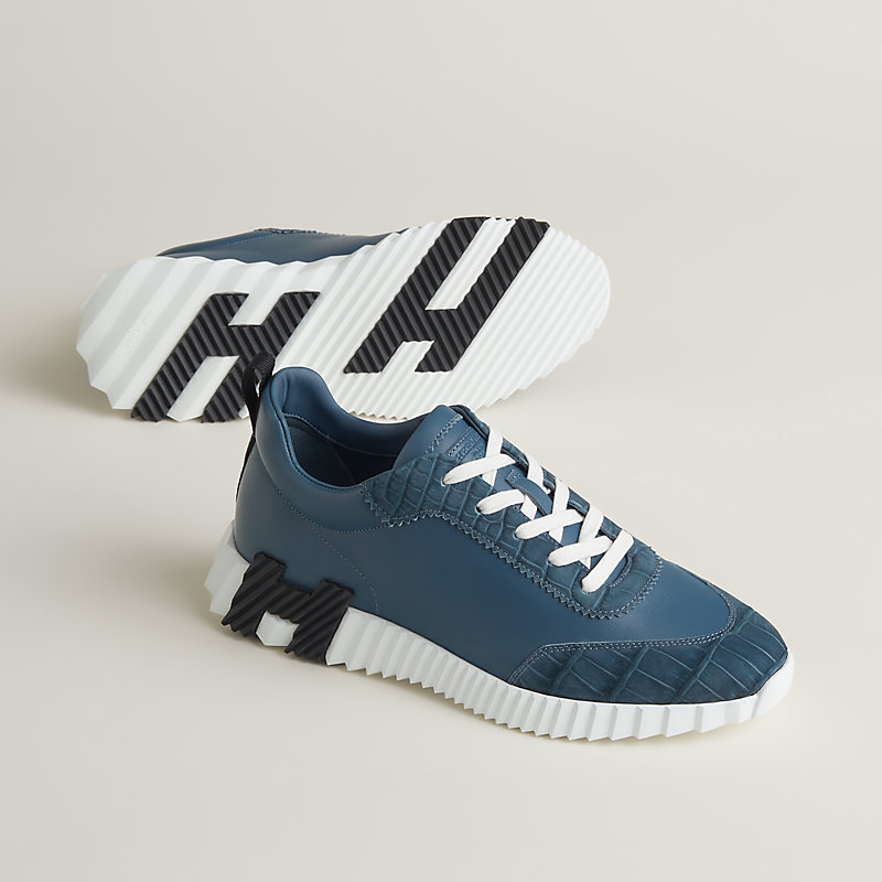 スニーカー 《バウンシング》 - ブルー | Hermès - エルメス-公式サイト