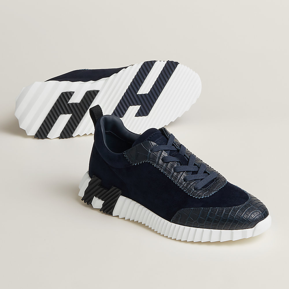 スニーカー 《バウンシング》 - ブルー | Hermès - エルメス-公式サイト