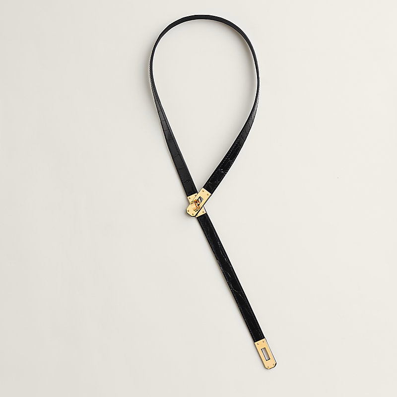 【レザーで上品♪】エルメス★ケリータイネックレス エレガンスな雰囲気】HERMES エルメス ケリー タイネックレス