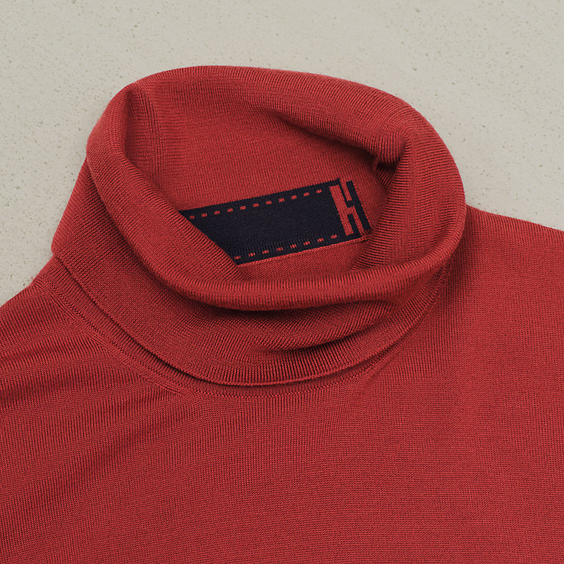 HERMES タートルネックセーター エルメス ニット 34 ブラック タートルネック ラメ ITFBKZUN9SGI