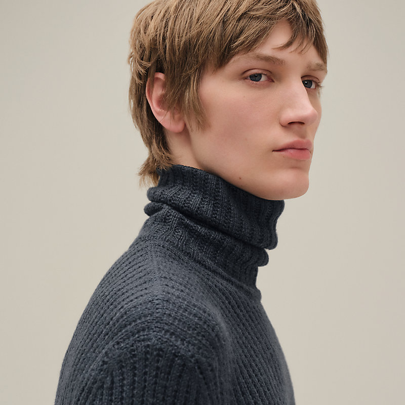 タートルネックニット 《ソワ・ディヴェール》 - グレー - SM | Hermès