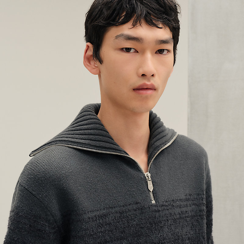 タートルネックニット 《ブックレット・オンブレ》 - グレー - 3XL