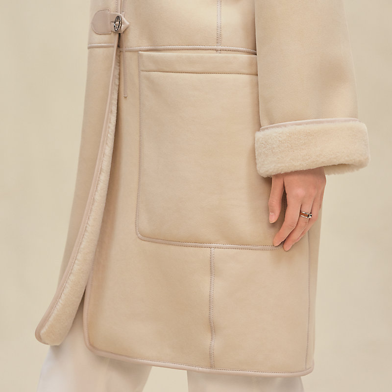 ダッフルコート - ホワイト | Hermès - エルメス-公式サイト