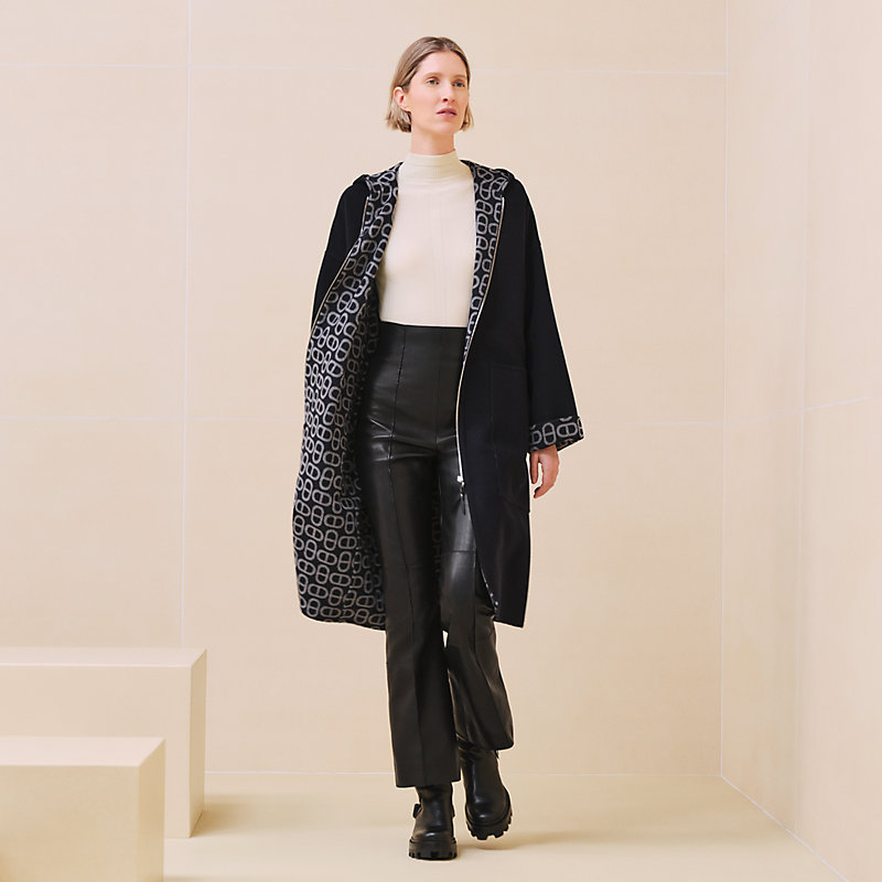 ダッフルコート リバーシブル - ブルー | Hermès - エルメス