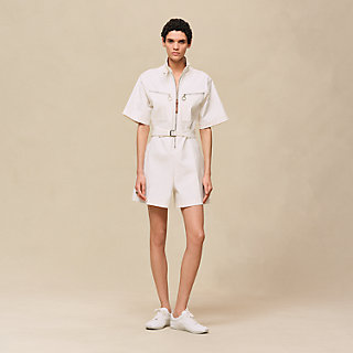 Hermes ダブルコットンツイルショートパンツ ホワイト 34 ダブルコットンツイルの