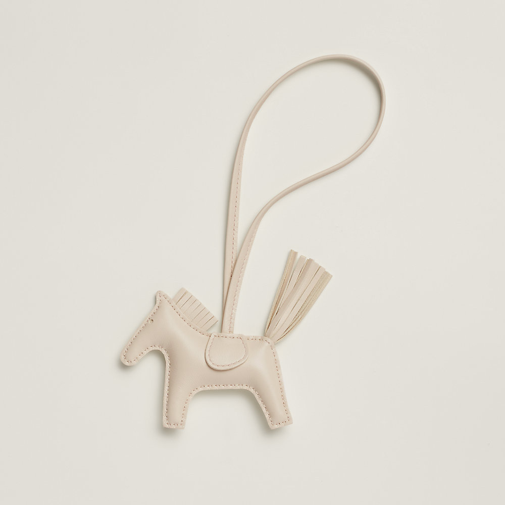 HERMÈS 馬型チャーム ホワイト チャーム 《ロデオ》 PM - ホワイト