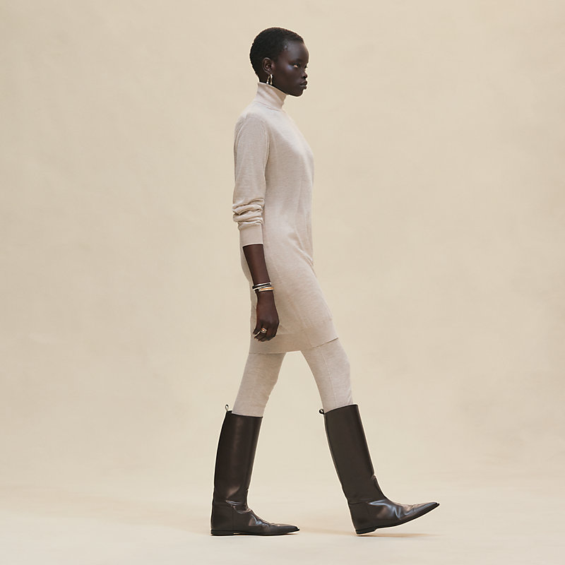 チュニックドレス-ハイネック--