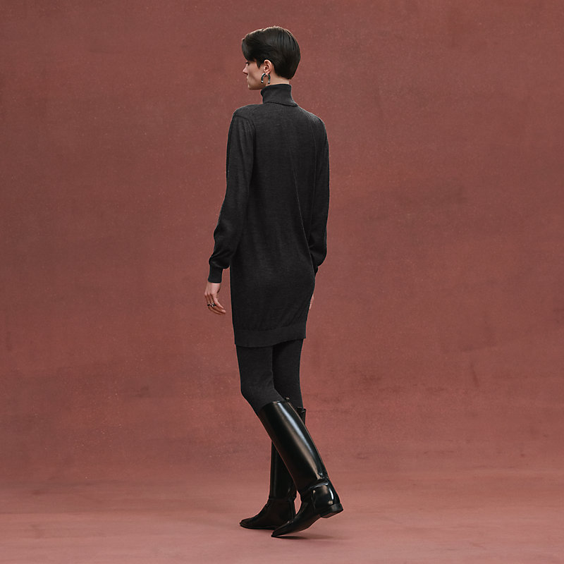 チュニックドレス-ハイネック--