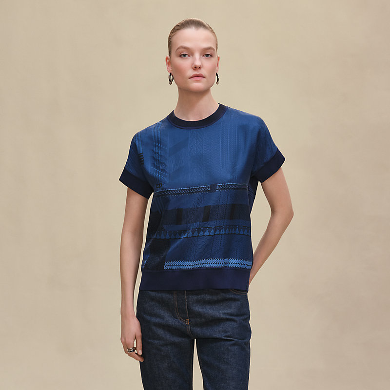 ツイルレーヌ・ショートスリーブニット 《ドレサージュ・トレサージュ