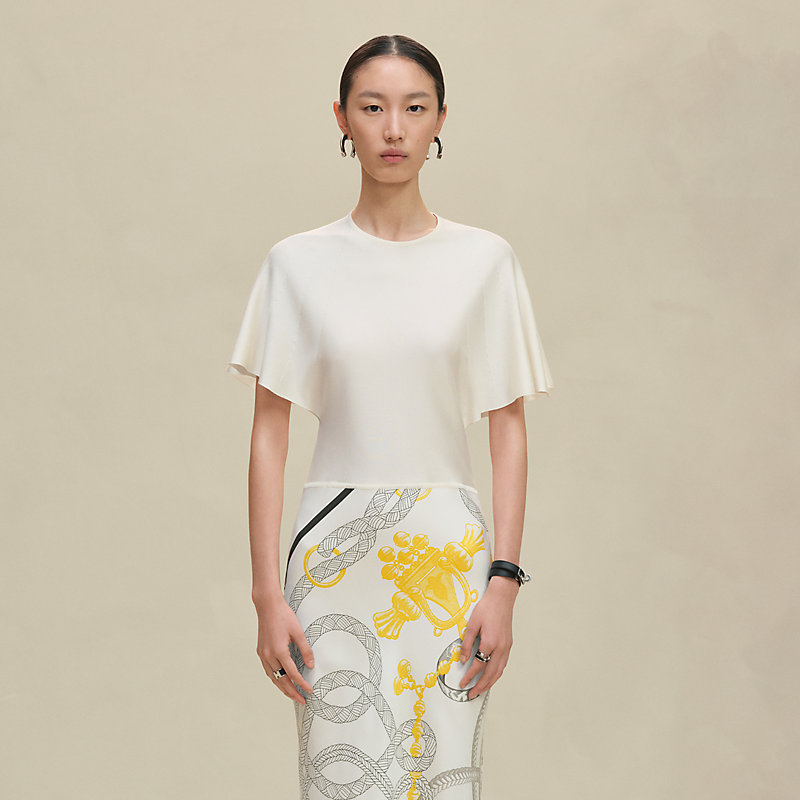 エルメス ツイルレーヌ フレアスカート 34 ツイルレーヌ・ショート