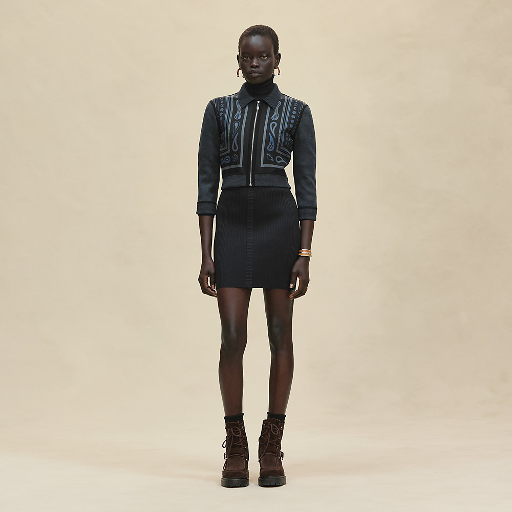 ツイルレーヌ・ジップアップジャケット 《キャンディ・リブリス