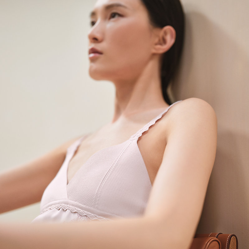 Hermes ツイルレーヌ ノースリーブトップス ツイルレーヌ・ノースリーブニット 《ブリッド・ドゥ・ガラ