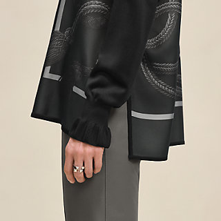 ツイルレーヌ・ブラウス 《パルフロワ・リミックス》プリント - グレー