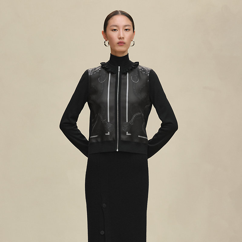 ツイルレーヌ・ロングスリーブカーディガン 《パルフロワ・リミックス