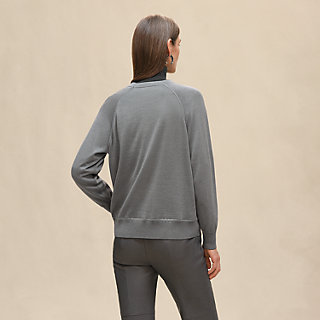 HERMÈS ツイルレーヌ ロングスリーブニット 40 ネイビー レディス, ウェア, ニット＆ツイルレーヌ | Hermès - エルメス
