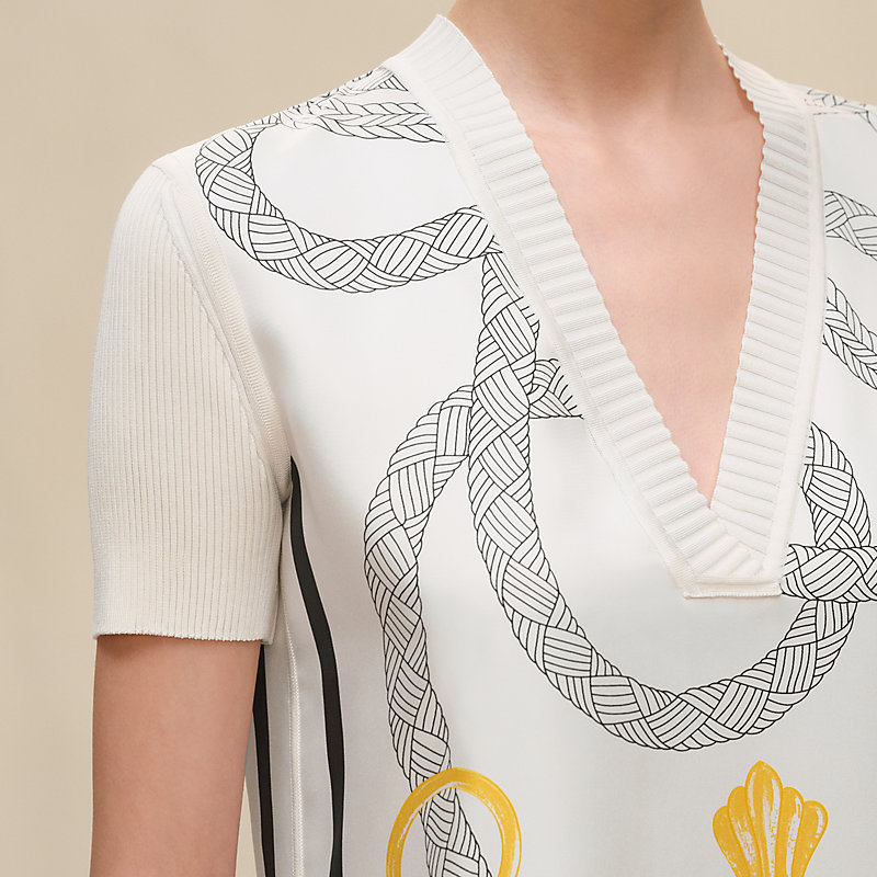 ツイルレーヌ・ロングドレス 《パルフロワ・リミックス》プリント