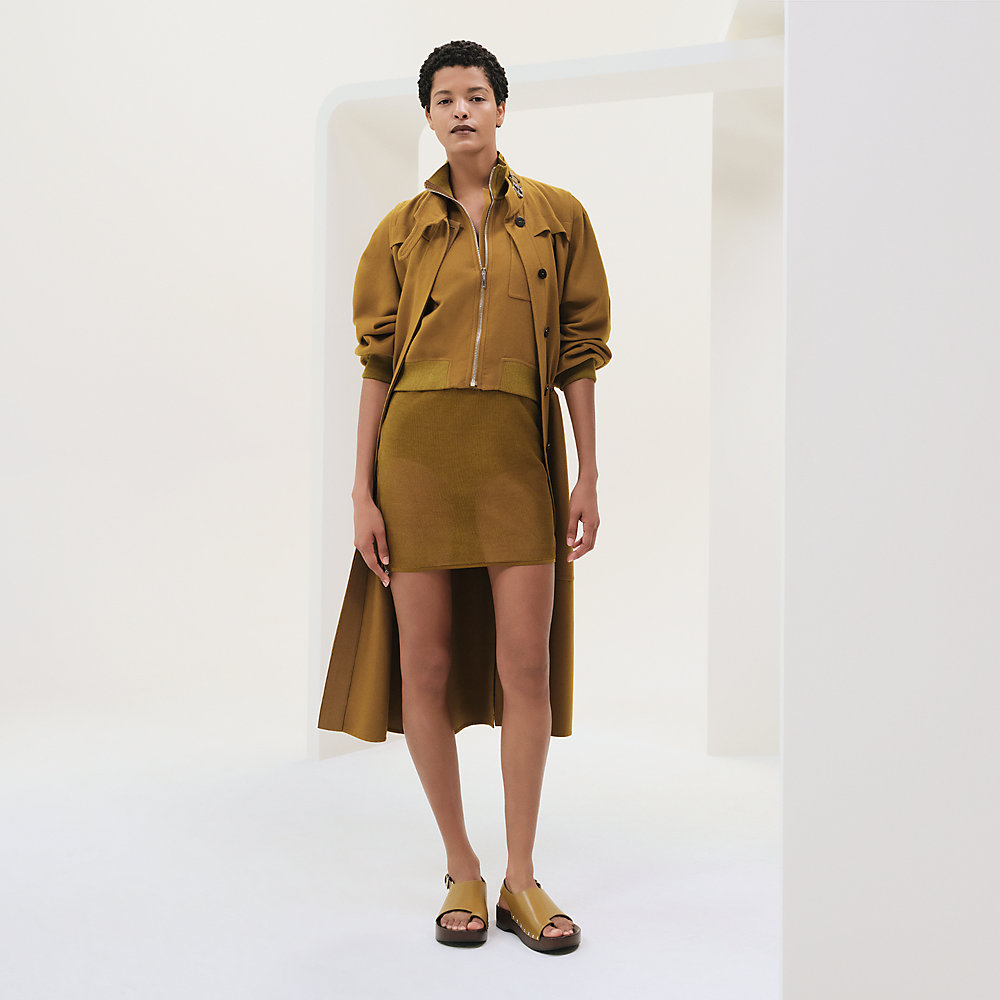 HERMES ダークブルー ベージュ コート 34 50928009-1.jpg