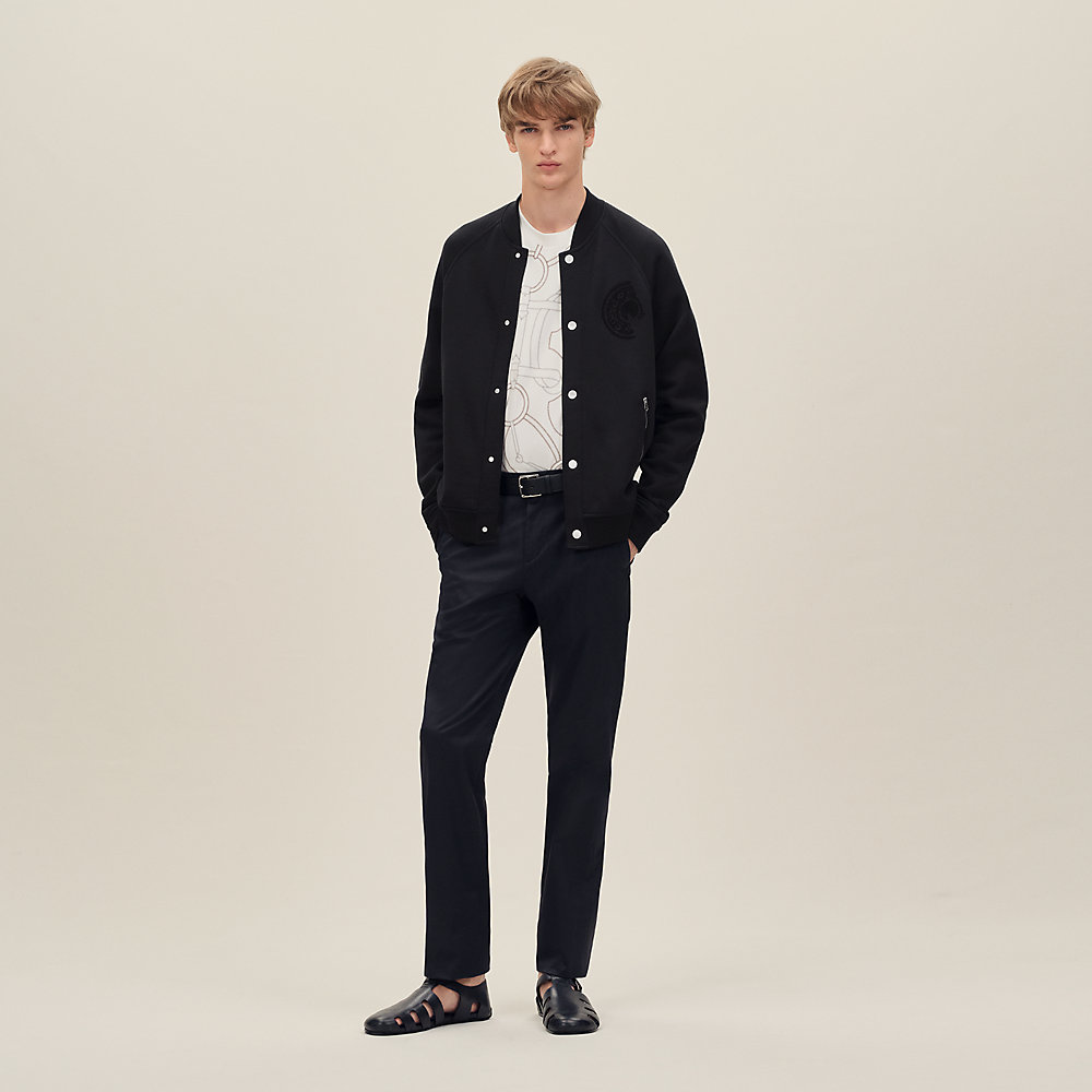 エルメス　テディブルゾン　レザーパッチ　ジュ・ダドレス　ベージュ　24SS 新品 エルメス テディブルゾン レザーパッチ ジュ・ダドレス ベージュ 24SS