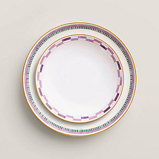 デザートプレート 〈エルメス・アン・コントルポワン〉 No3 - ブルー