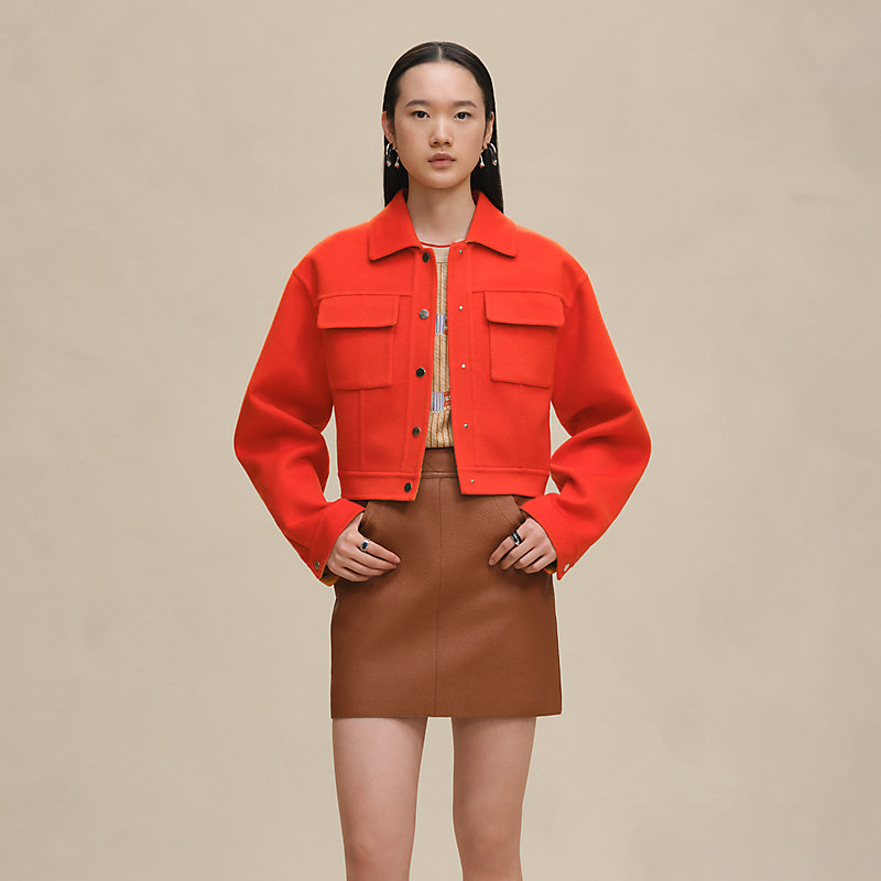 デニムジャケット - レッド | Hermès - エルメス-公式サイト